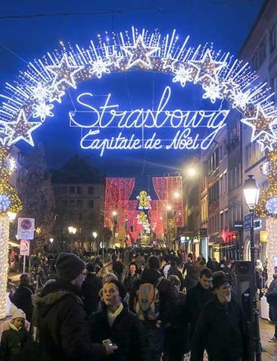 Entrée du Marché de Noël de Strasbourg